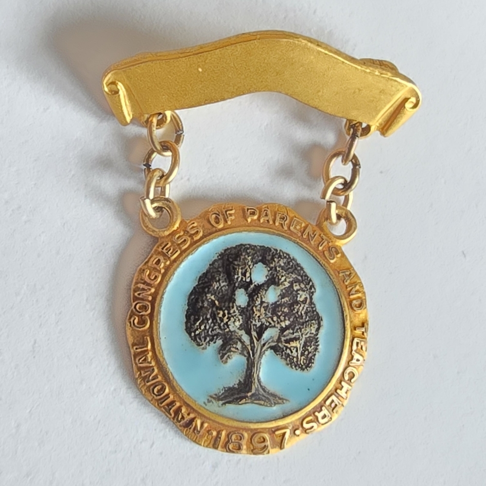 Vintage National Congress of Parents and Teachers (PTA) lapel pin brooch
